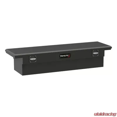 TrailFX Crsovr Low Profil Sgl Lid Dia Tread Mat Black Alum 69x19.25x13.5 W/O Rail On Lid - 120693C